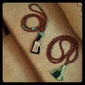 Bohemian Handcrafted Necklace, Repurposed